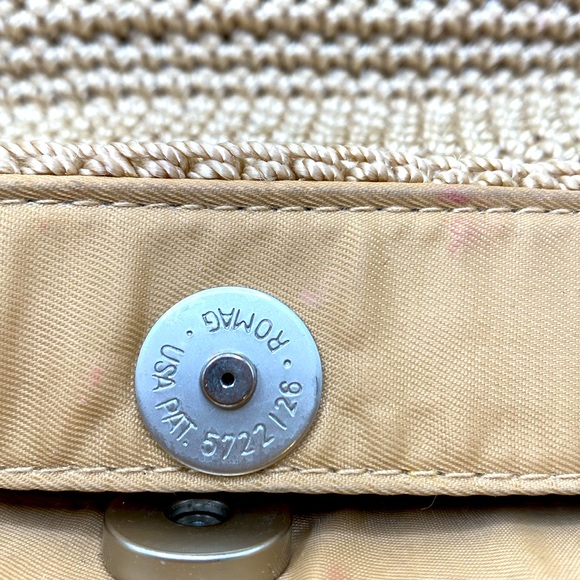 The Sak Vintage Tan Crochet Knit Zippered Shoulder Bag - Picture 5 of 6